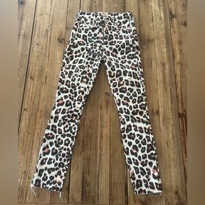 Mother Leopard Jeans